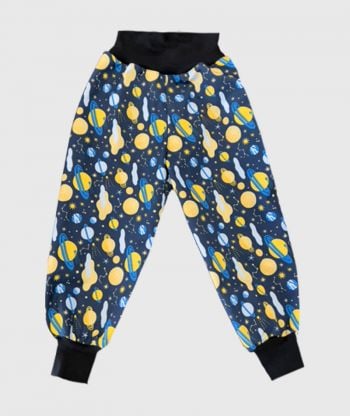 Waterproof Softshell Pants Yellow Planets