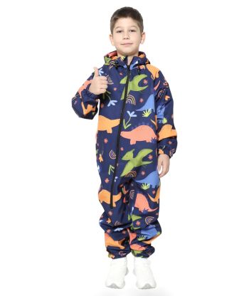 Waterproof Softshell Overall Comfy Dinos Jumpsuit